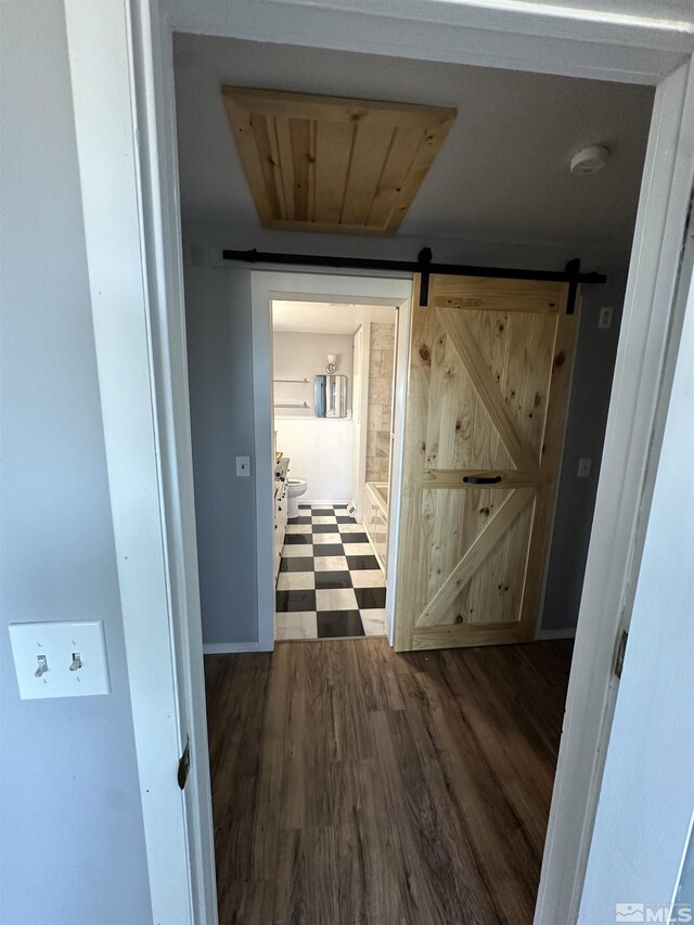 unfurnished bedroom with wood-type flooring