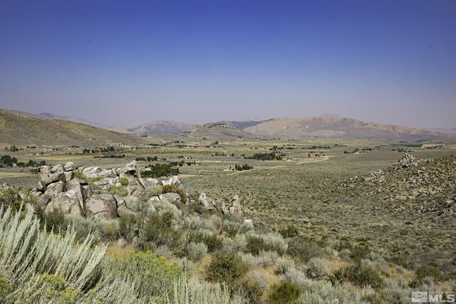 mountain view with a rural view