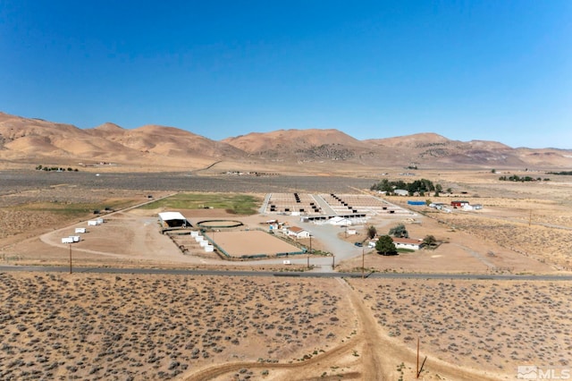 property view of mountains featuring a rural view