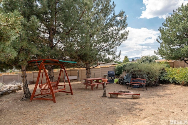 view of jungle gym