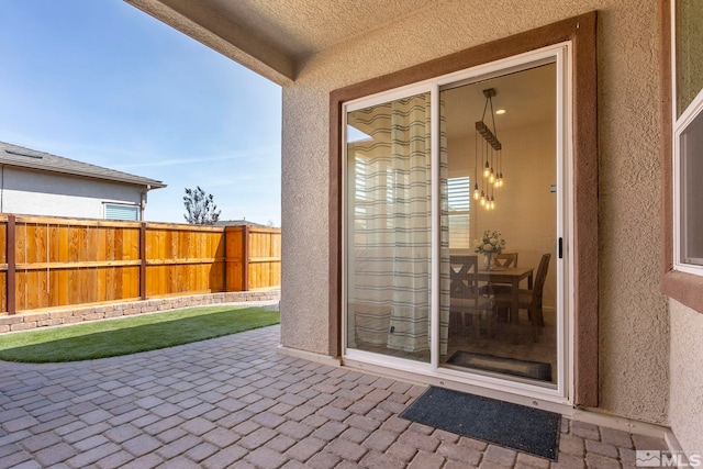 view of patio / terrace with fence