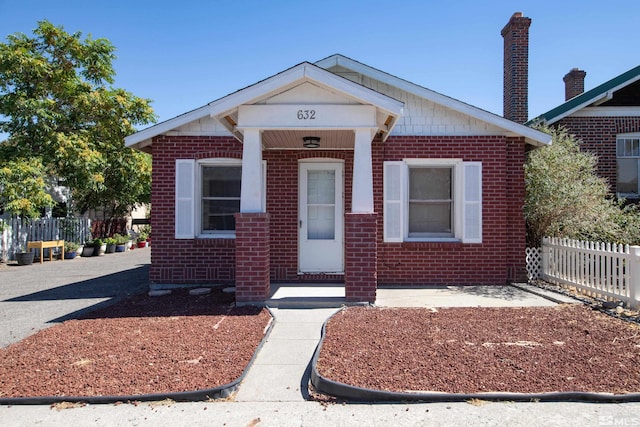 view of bungalow-style home