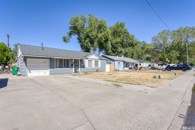 ranch-style house with a garage