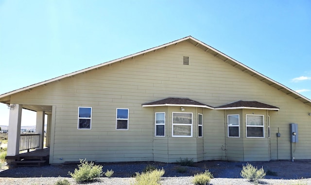 view of rear view of property