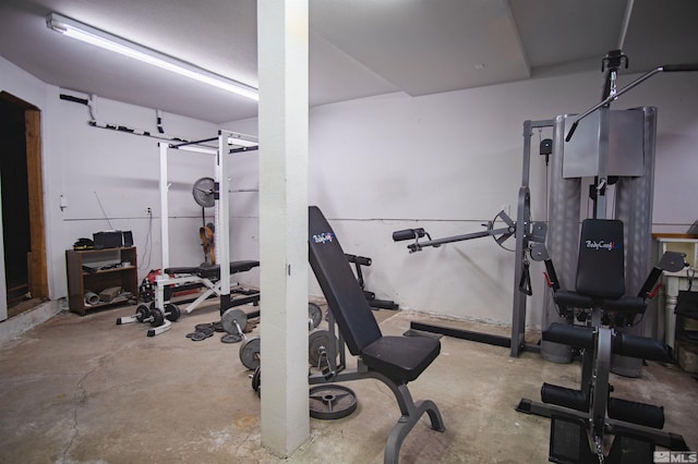 view of workout room