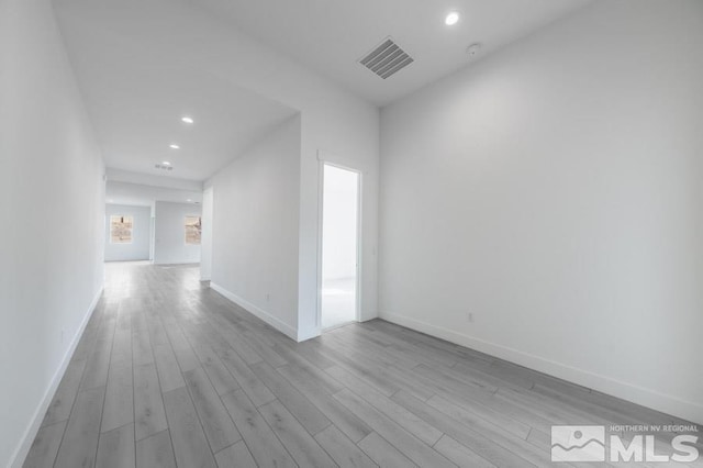 hallway featuring light wood-type flooring