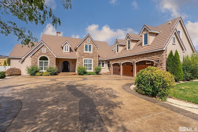 view of front of house featuring a garage