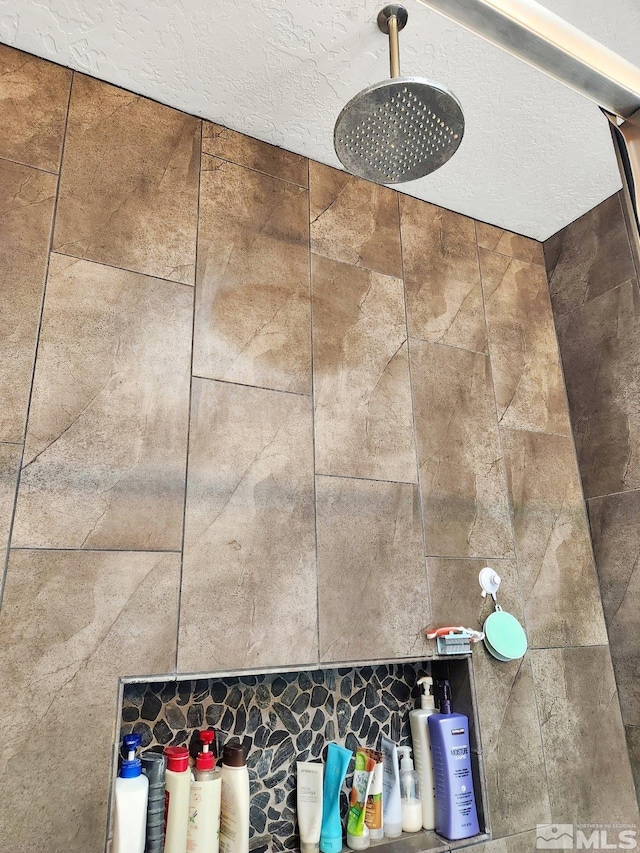 room details with tiled shower