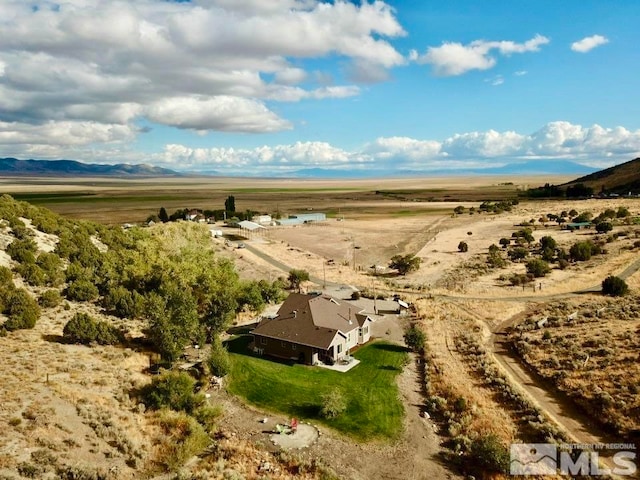 bird's eye view with a rural view