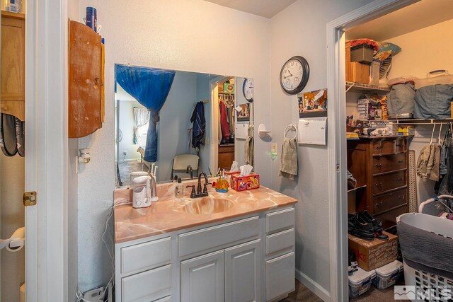 bathroom with vanity