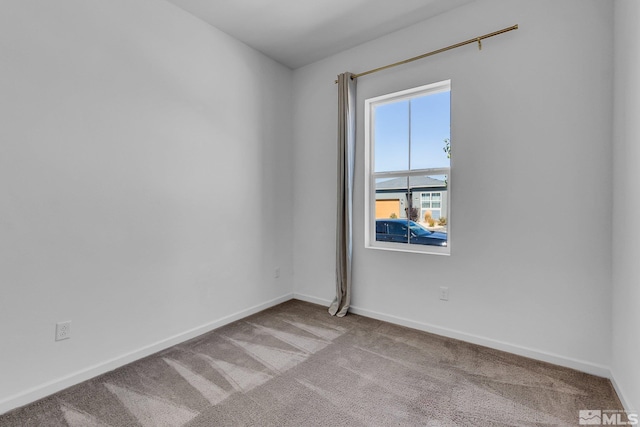 view of carpeted empty room