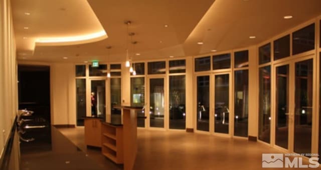 reception area featuring recessed lighting