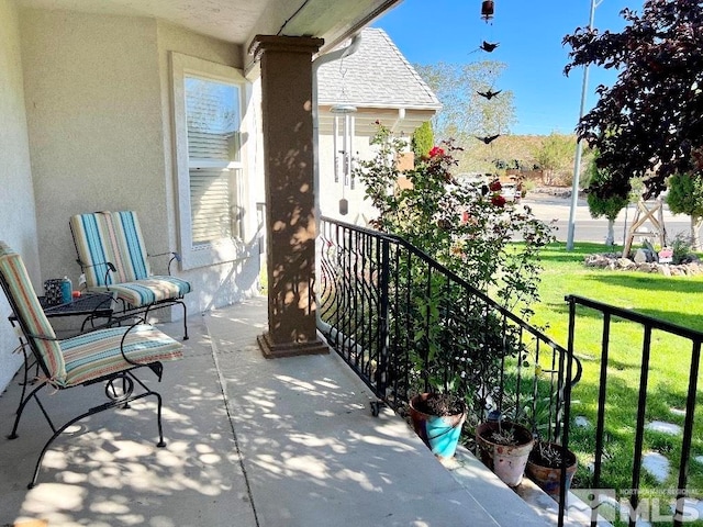 view of balcony