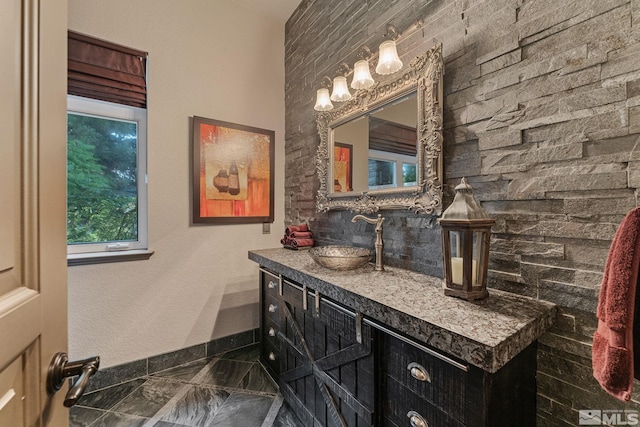 bathroom featuring vanity