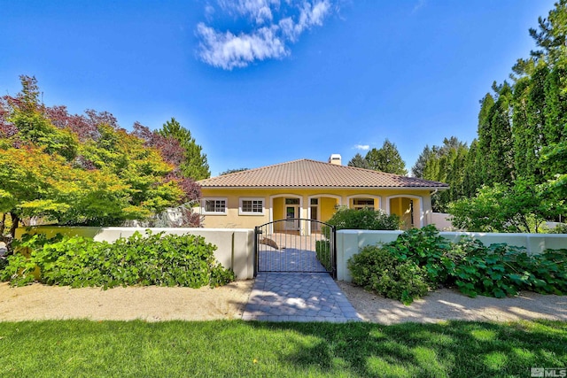 view of mediterranean / spanish home