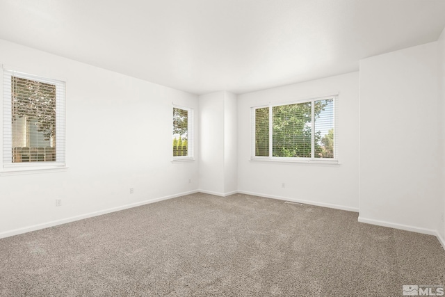 view of carpeted empty room