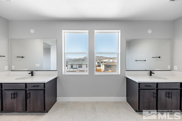 bathroom featuring vanity