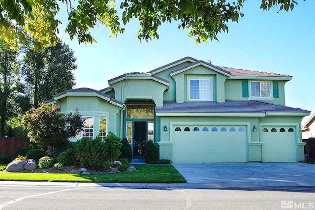 view of front of house featuring a garage