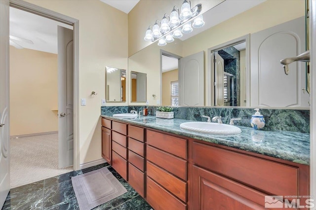 bathroom with vanity