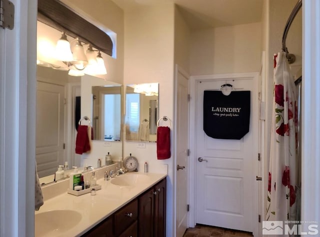 bathroom with vanity