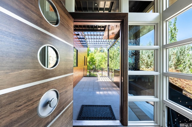 interior space with plenty of natural light