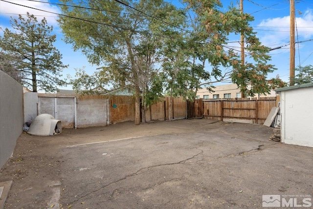 view of yard with a patio