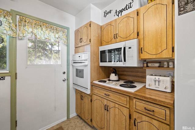 kitchen with white appliances