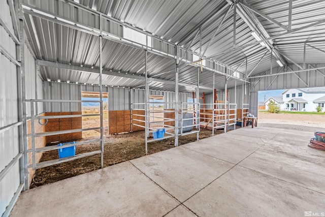 view of horse barn