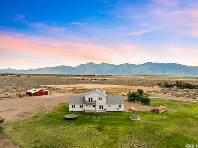 property view of mountains with a rural view