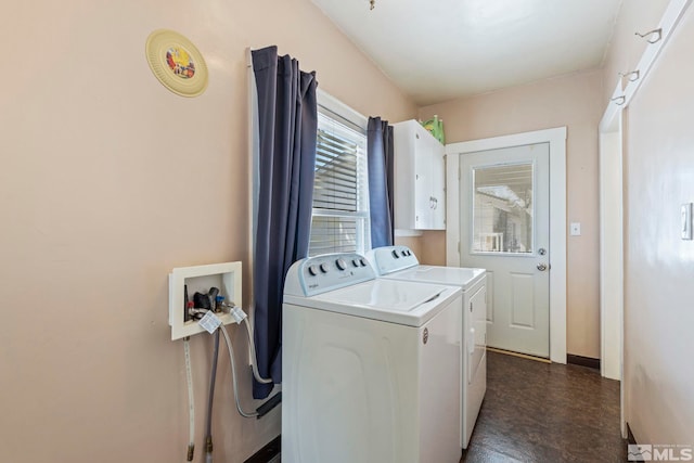 washroom featuring separate washer and dryer