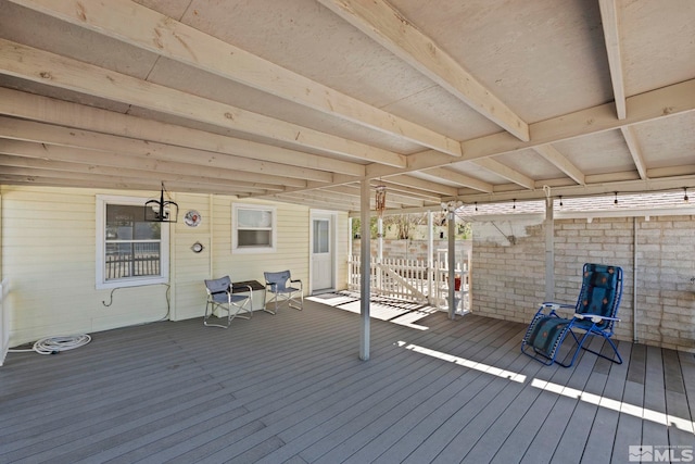 view of wooden terrace