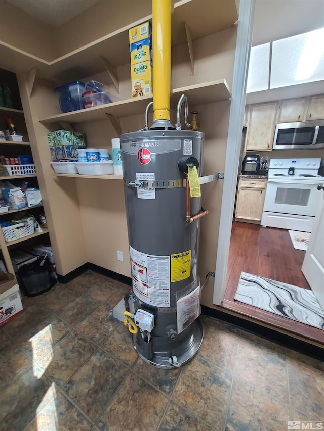 utilities with strapped water heater