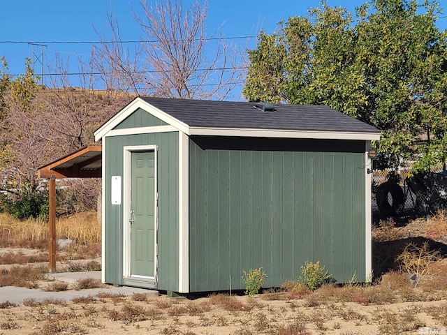 view of outbuilding