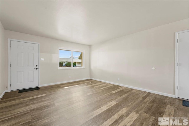 interior space with wood-type flooring