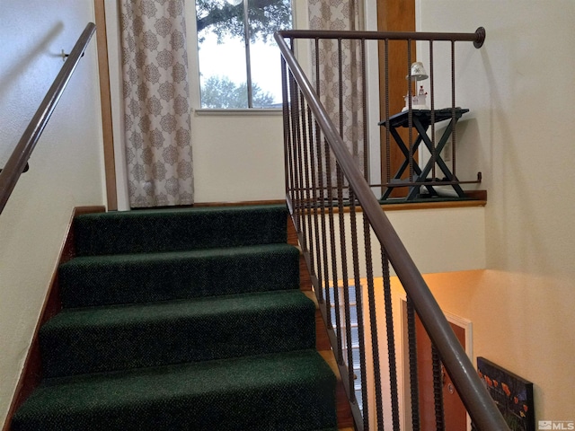 view of stairs