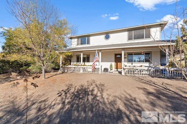 view of front of house with a porch