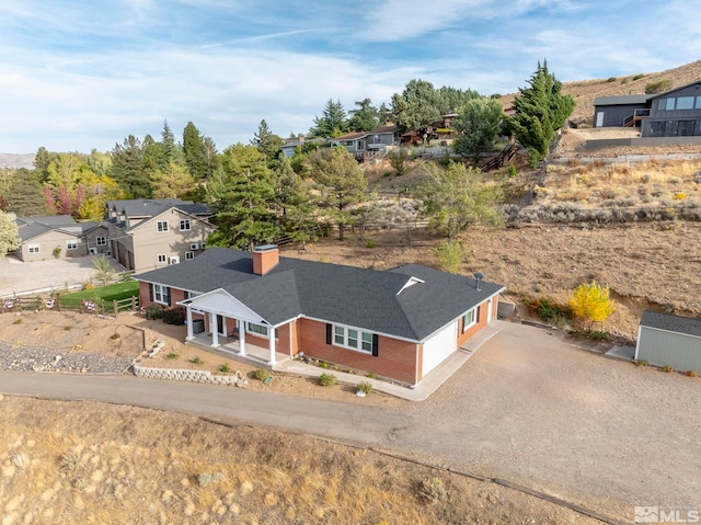 birds eye view of property