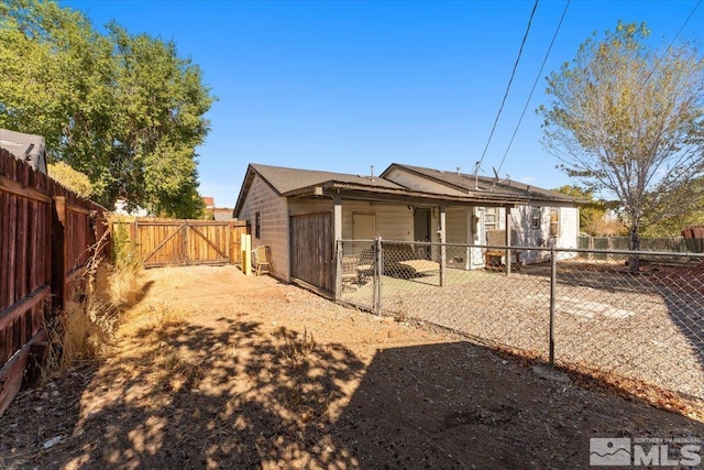 view of back of property