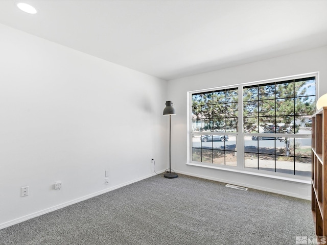 view of carpeted empty room