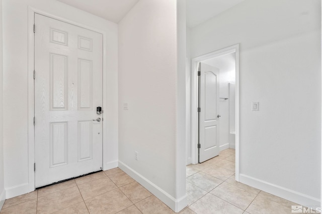 view of tiled foyer