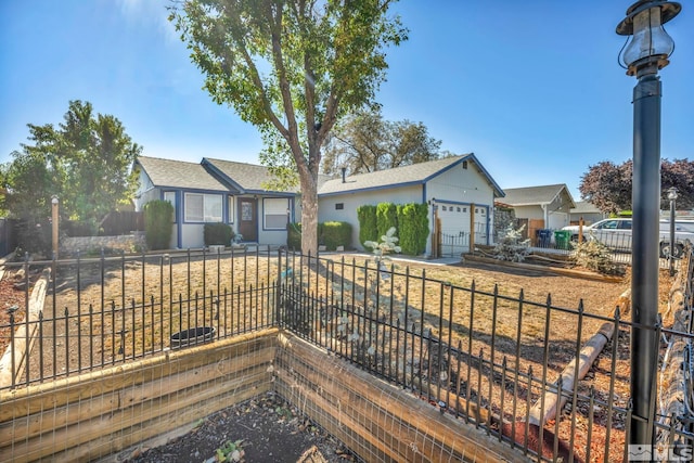 ranch-style house with a front yard