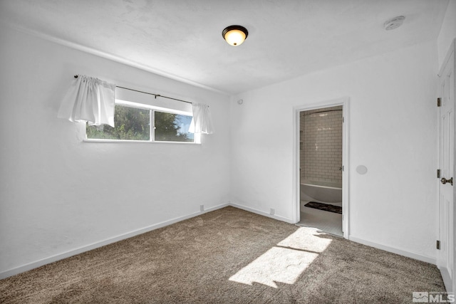 unfurnished bedroom with carpet floors