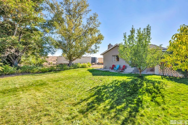 view of yard featuring a patio area