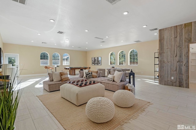 living room with a wealth of natural light