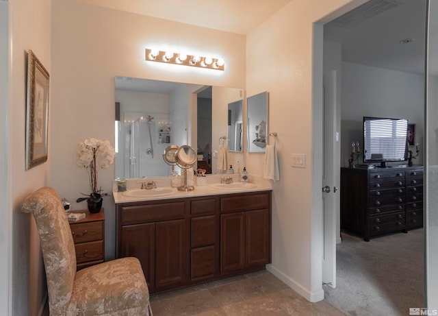 bathroom featuring vanity