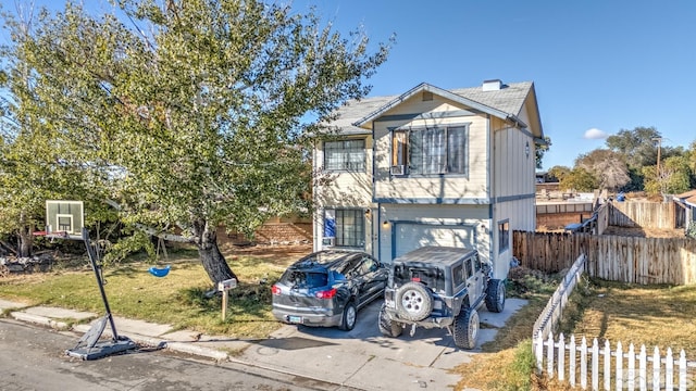 view of front of home featuring a garage