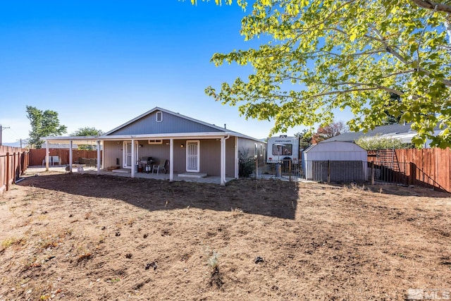 view of rear view of property