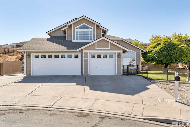 front facade featuring a garage