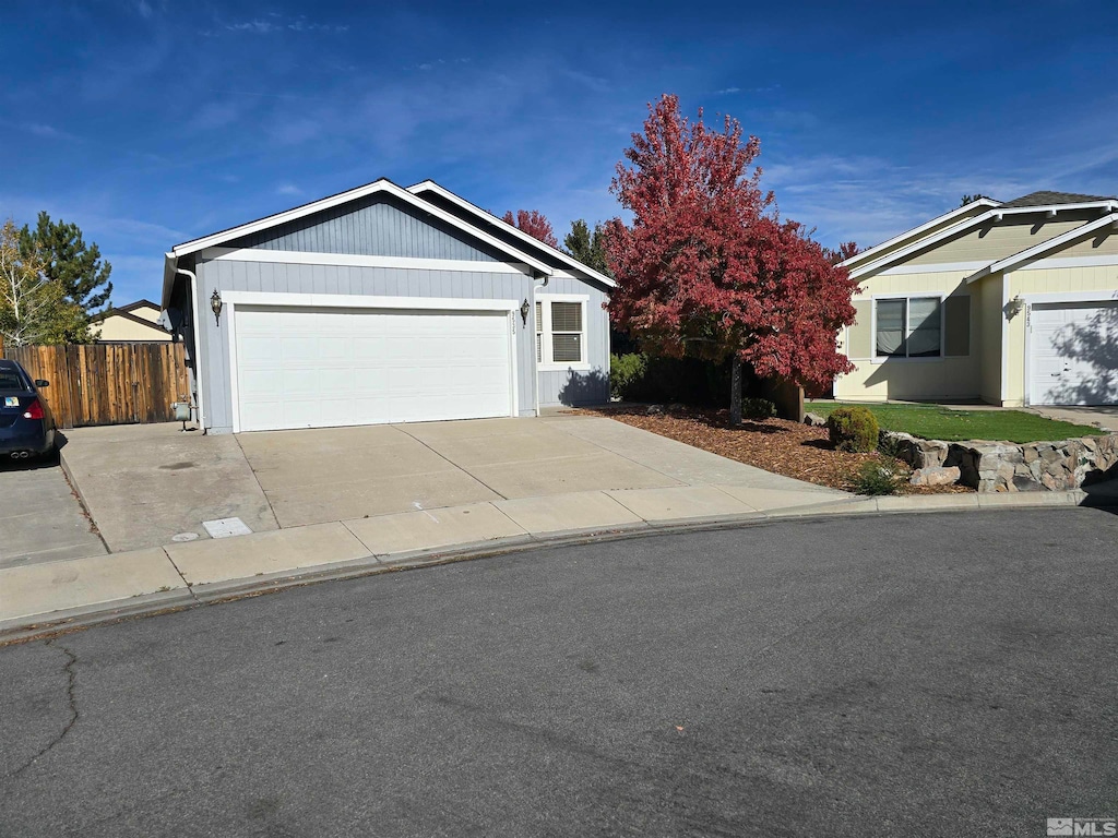 ranch-style house with a garage