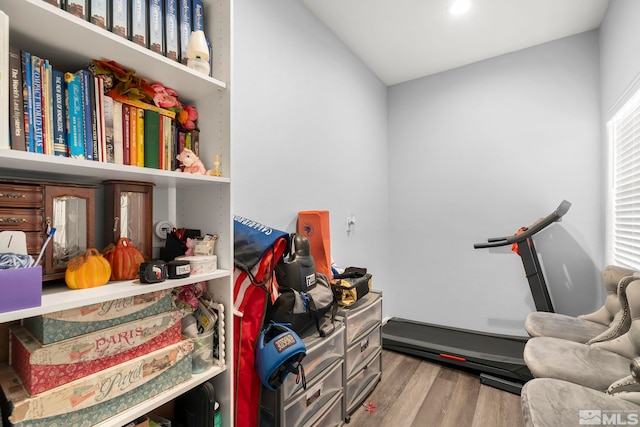 interior space featuring hardwood / wood-style floors